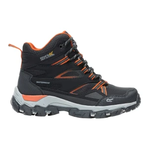 Regatta Buty dziecięce trekkingowe z membraną Holcombe III Czarny