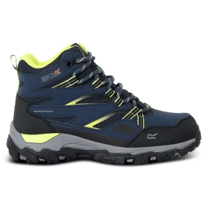 Regatta   Buty dziecięce trekkingowe z membraną Holcombe III Niebieski, Rozmiar: