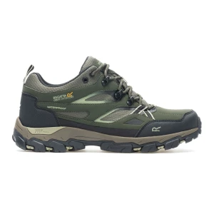 Regatta   Buty męskie trekkingowe niskie z membraną Holcombe Low III Zielony, Rozmiar: