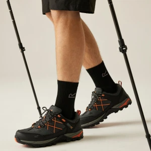 Regatta   Buty męskie trekkingowe niskie z membraną Samaris III Szary, Rozmiar: