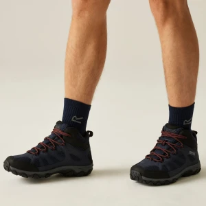 Regatta   Buty męskie trekkingowe wysokie z membraną Edgepoint IV Niebieski, Rozmiar:
