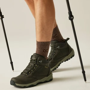 Regatta   Buty męskie wysokie z membraną Amble Brązowy, Rozmiar: