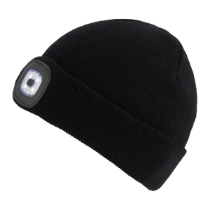 Regatta Czapka unisex zimowa z latarką Torch Czarny