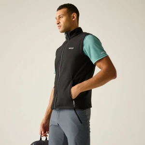 Regatta   Kamizelka męska softshellowa Bradwell III Czarny, Rozmiar: