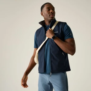 Regatta   Kamizelka męska softshellowa Bradwell III Niebieski, Rozmiar: