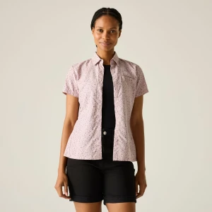 Regatta   Koszula damska z krótkim rękawem Mindano VIII Fioletowy, Rozmiar: