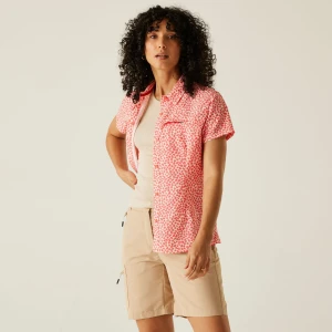 Regatta   Koszula damska z krótkim rękawem Travel Packaway przeciw insektom Biały, Rozmiar: