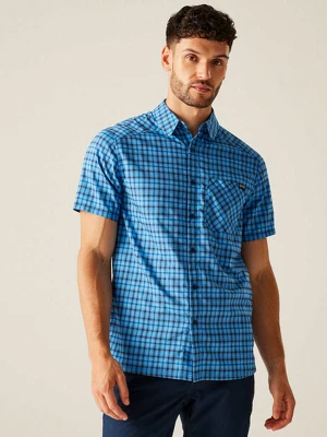 Regatta Koszula funkcyjna "Begarno" w kolorze niebieskim rozmiar: M