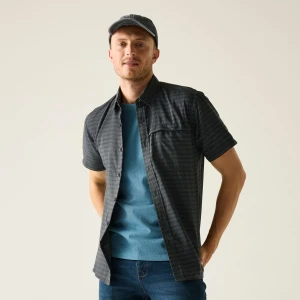 Regatta   Koszula męska z krótkim rękawem Mindano Szary, Rozmiar: