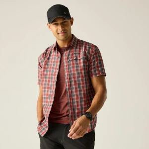 Regatta   Koszula męska z krótkim rękawem Mindano Szary, Rozmiar: