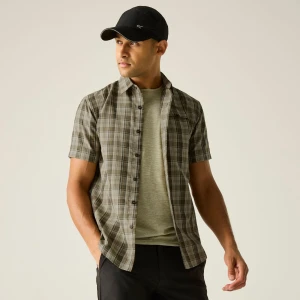 Regatta   Koszula męska z krótkim rękawem Mindano Zielony, Rozmiar: