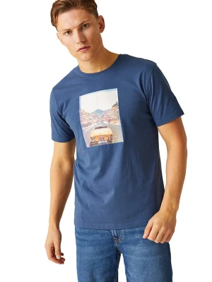 Regatta Koszulka "Cline VIII" w kolorze niebieskim rozmiar: XL