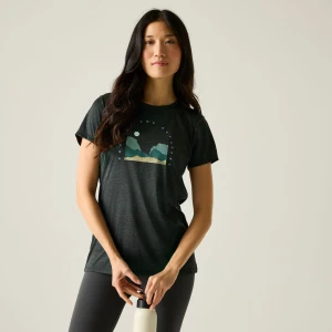 Regatta   Koszulka damska Fingal Czarny, Rozmiar: