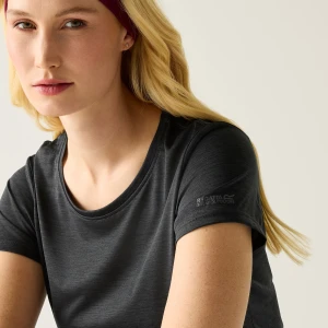 Regatta   Koszulka damska Fingal Edition Czarny, Rozmiar: