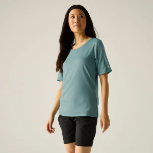 Regatta   Koszulka damska Fingal V-Neck Zielony, Rozmiar: