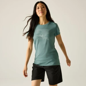 Regatta   Koszulka damska Fingal Zielony, Rozmiar: