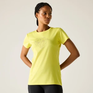 Regatta   Koszulka damska Fingal Żółty, Rozmiar: