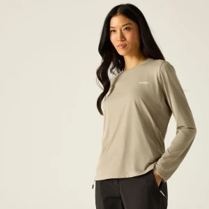 Regatta   Koszulka damska z długim rękawem Mindo przeciw insektom Brązowy, Rozmiar: