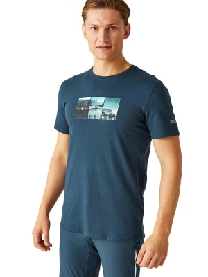 Regatta Koszulka funkcyjna "Breezed IV" w kolorze granatowym rozmiar: 3XL