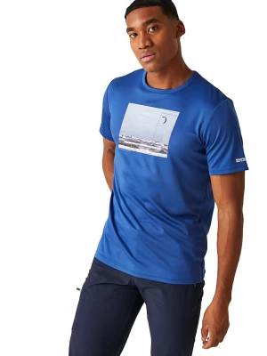 Regatta Koszulka funkcyjna "Fingal VIII" w kolorze niebieskim rozmiar: L