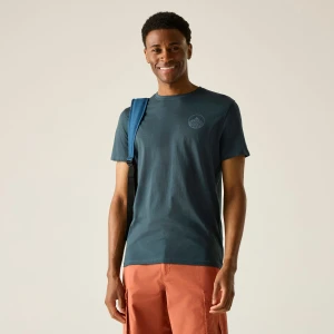 Regatta   Koszulka męska Breezed Graphic Niebieski, Rozmiar: