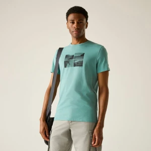 Regatta   Koszulka męska Breezed Graphic Zielony, Rozmiar: