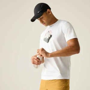 Regatta   Koszulka męska Fingal Graphic Biały, Rozmiar: