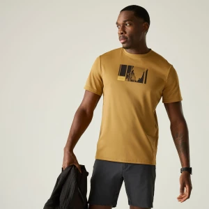 Regatta   Koszulka męska Fingal Graphic Brązowy, Rozmiar: