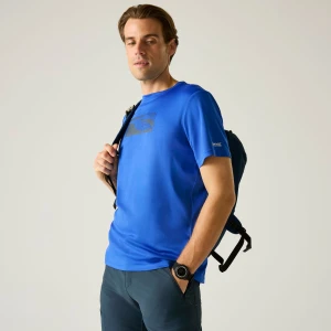 Regatta   Koszulka męska Fingal Graphic Niebieski, Rozmiar: