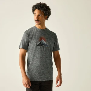 Regatta   Koszulka męska Fingal Graphic Szary, Rozmiar: