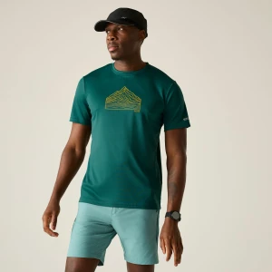 Regatta   Koszulka męska Fingal Graphic Zielony, Rozmiar: