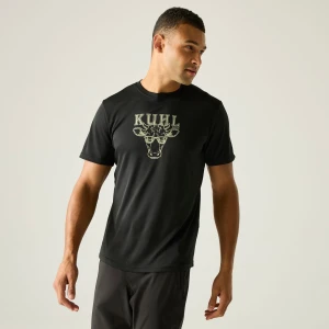 Regatta   Koszulka męska Fingal Slogan Czarny, Rozmiar: