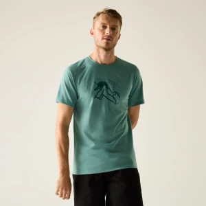 Regatta   Koszulka męska merino Escade Zielony, Rozmiar: