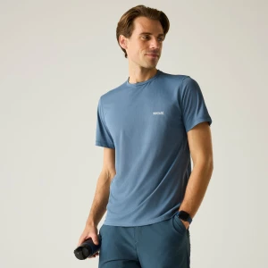 Regatta   Koszulka męska Mindo przeciw insektom Niebieski, Rozmiar: