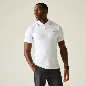 Regatta   Koszulka męska polo Maverik Stretch Biały, Rozmiar: