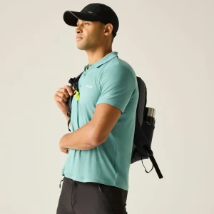 Regatta   Koszulka męska polo Maverik Stretch Zielony, Rozmiar: