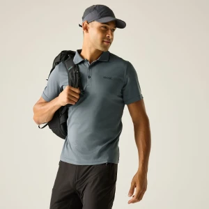 Regatta   Koszulka męska polo Maverik V Szary, Rozmiar: