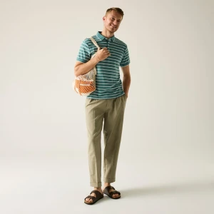 Regatta   Koszulka męska polo Tiver Zielony, Rozmiar: