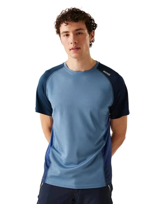 Regatta Koszulka sportowa "Corballis" w kolorze niebieskim rozmiar: L
