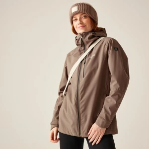 Regatta   Kurtka damska przeciwdeszczowa Birchdale III Brązowy, Rozmiar: