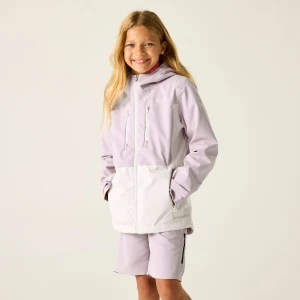 Regatta   Kurtka dziecięca przeciwdeszczowa z membraną Highton Fioletowy, Rozmiar: