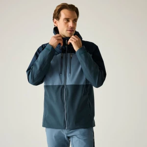 Regatta   Kurtka męska przeciwdeszczowa Maland II Niebieski, Rozmiar: