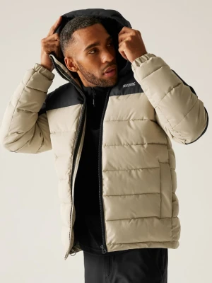 Regatta Kurtka pikowana "Aldthorn" w kolorze beżowo-czarnym rozmiar: XXL