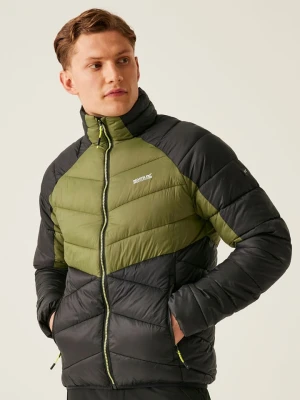 Regatta Kurtka pikowana "Dalent" w kolorze antracytowo-zielonym rozmiar: S