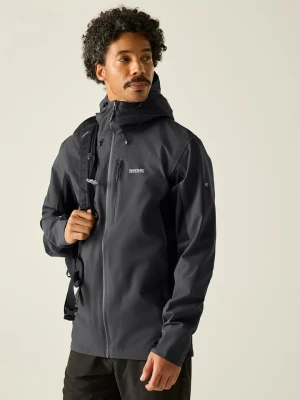Regatta Kurtka przeciwdeszczowa "Birchdale II" w kolorze antracytowym rozmiar: 4XL