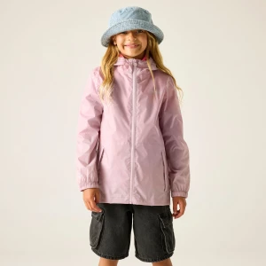 Regatta   Kurtka przeciwdeszczowa dziecięca wiosenna kieszonkowa Pack It III Fioletowy, Rozmiar: