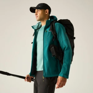 Regatta   Kurtka softshell męska z membraną Arana Zielony, Rozmiar: