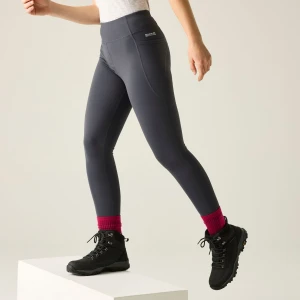 Regatta Legginsy sportowe damskie Holeen Pro Compression Szary, Rozmiar: