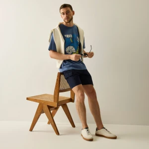 Regatta Life   Koszulka męska Safin Niebieski, Rozmiar: