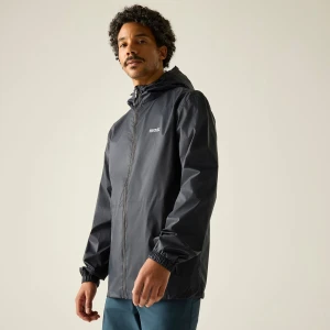 Regatta   Kurtka przeciwdeszczowa męska wiosenna kieszonkowa Pack It III Szary, Rozmiar: